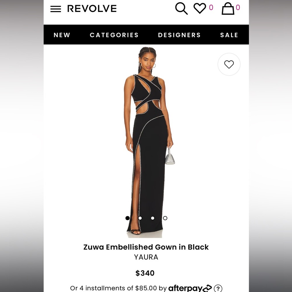 Revolve Yaura Zuwa Embellished Gown Sz UK 12 or US 8